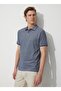 Polo Neck Navy Blue - White Men's T-shirt 4a9000000003 - 5