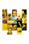 Orora Yellow Retro Wallpaper Poster Set of 15
