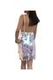 Jumbo White Sequin Back Low-cut Mini Cocktail Dress - 5