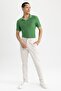 Modern Fit Polo Collar Short Sleeve Cotton T-Shirt Z1179az23sp - 2