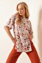 Women's Slit Oversize Short Sleeve T-Shirt P21s201-2121-1