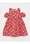Crew Neck Patterned Baby Girl Dress