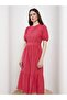 Women's Dress - Crew Neck, Straight Cut, Short Sleeve - 3