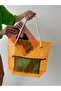 Women's Orange Transparent Beach Bag - 3