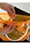 Women's Orange Transparent Beach Bag - 4