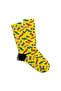 Fun Socks Unisex Yellow Candy Popart Icons Printed Socks Ecsoket208
