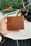 Zendar - Genuine Leather Classic Tan Men's Wallet with Coin Compartment, High-Level Handcrafted - 2