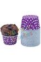 Purple Polka Dot Muffin Cake Mold 50 Pieces 50X39 - 2