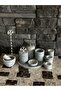 Set of 10 Grey Marble - for Bathroom, Paper, Towel Holder, and Candle Holder