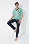 100% Cotton Combed Cotton Men's Pajama Set with Pockets - 4