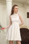 Flexible Scuba Fabric Transparent Detailed White Evening Dress White Graduation Dress 2222 - 6