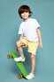 Double Black and White Color Unprinted Children's T-shirt - 3
