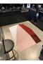 Asymmetrical Form Powder Beige Polka Dot Patterned Decorative Woven Base Carpet 1253 - 3