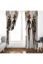 Double Silhouette Patterned Lightout Satin Background Curtain (Single Wing Pricing) - 2