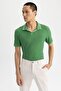 Modern Fit Polo Collar Short Sleeve Cotton T-Shirt Z1179az23sp - 4