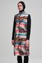Colorful Striped Black Jelly 4 Piece Hijab Swimsuit Set - 2
