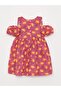 Crew Neck Patterned Baby Girl Dress - 2