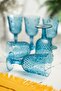 Acrylic Aquamarine 6-Piece Glass & Water Soft Drink Coffee Side Cup 450 Ml (Not Glass)