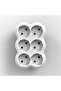 Hexagonal Grounded Plug Socket Multiplier Socket Plug Golyat Multiple Socket