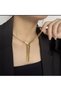 Stainless Steel Snake Back Italian Y Model Tasseled Women's Necklace