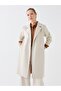 Jacket Collar Plain Long Sleeve Women's Trench Coat - 2