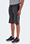 Saki in Men's Dark Gray Shorts - 4
