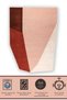 Asymmetrical Form Powder Beige Polka Dot Patterned Decorative Woven Base Carpet 1253 - 2