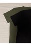 Men's Slim Fit Narrow Cut Crew Neck Short Sleeve Cotton T-Shirt Pack of 2 Green Black - 3