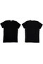 Men's Slim Fit Narrow Cut Crew Neck Short Sleeve Cotton T-Shirt Pack of 2 Green Black - 8