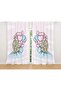 Girl Patterned Blue Children's Room Curtain - Single Wing Pricing - 2