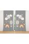 Gray Moon and Balloon Patterned Children's Room Background Curtain (Single Wing Pricing) - 2