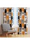 Dark Colored Cats Patterned Background Curtain, Blackout Curtain (Single Wing Pricing) - 2
