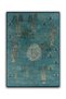 Palm Botanical Themed Green Decorative Woven Base Carpet Mira 1255