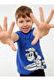 Crew Neck Short Sleeve Nostalgic Monkey Printed Baby Boy T-Shirt - 2