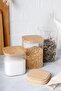 Senga 6 Pieces Borosilicate Glass Jar – Bamboo Vacuum Jar Set with Lid - 4