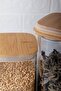 Senga 6 Pieces Borosilicate Glass Jar – Bamboo Vacuum Jar Set with Lid - 5