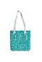 Canvas Shoulder Bag-Green - Leaf Pattern on It - Eco-Friendly - Textile