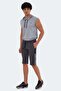Saki in Men's Dark Gray Shorts - 7