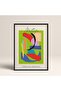 Black Wooden Framed Painting Framed Poster Artistic Modern Wall Decor (Abstract102-Black)