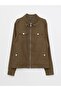 Standard Mold Shirt Collar Men's Coat - 5