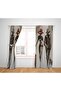 Double Silhouette Patterned Lightout Satin Background Curtain (Single Wing Pricing) - 3