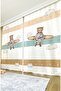 Pilot Teddy Bear Patterned Children's & Baby's Room Background Curtain (SINGLE WING PRICE) - 3