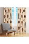 African Masks Patterned Background Curtain, Blackout Curtain (Single Wing Pricing) - 2