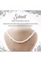 Certified Selenite 6 mm Knotted Natural Stone Necklace