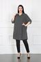 Women's Black Baklava Pattern Tunic