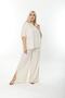 Plus Size Side Slit Comfortable Double Set with Pants Stylish Top and Bottom Set - 6