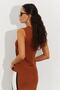 Women's Almond Sleeveless Knitwear Blouse TH1090 - 2