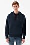 Men's Logo Hooded Navy Blue Sweatshirt 065809-29743 - 2