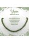 Certified Jade 8 mm Sequence Natural Stone Necklace