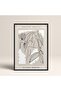 Black Wooden Framed Painting Framed Poster Artistic Modern Wall Decor (Abstract142-Black)